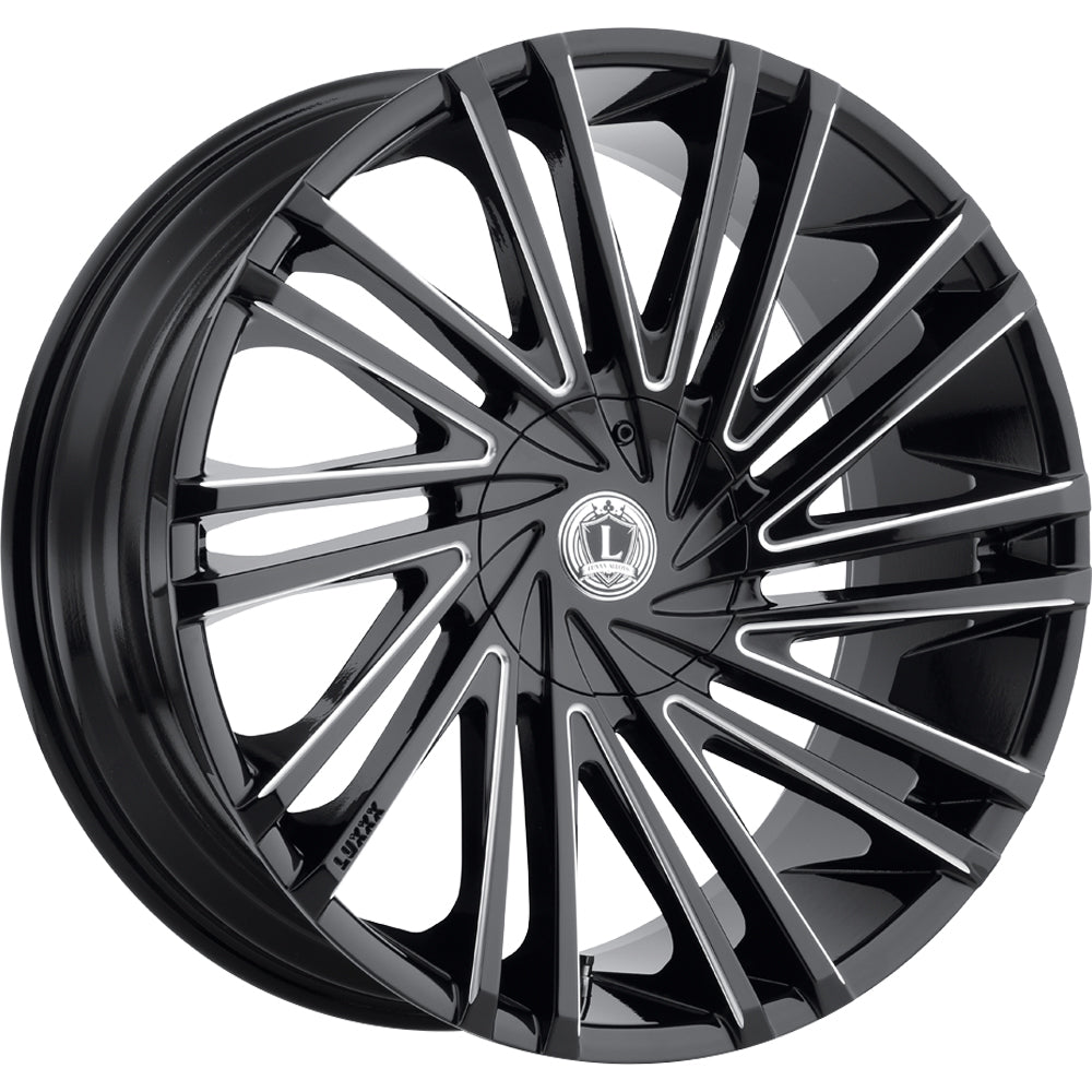Luxxx Alloys LUX17 Black Milled Wheel