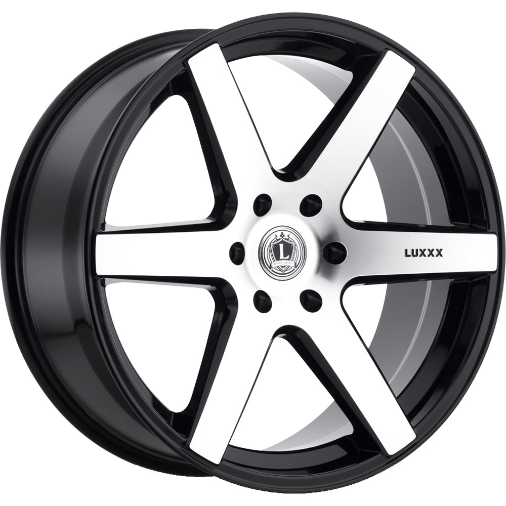 Luxxx Alloys LUX20 Black Machined Wheel