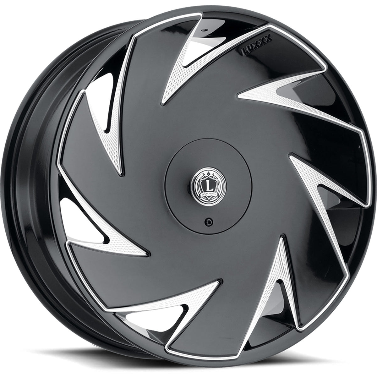 Luxxx Alloys LUX21 Black Milled Wheel