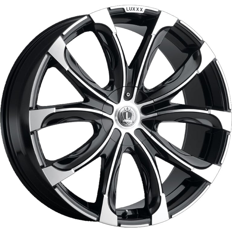 Luxxx Alloys LUX24 Black Machined Wheel