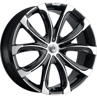 Luxxx Alloys LUX24 Black Machined Wheel