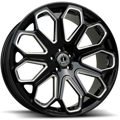 Luxxx Alloys LUX29 Black Milled Wheel