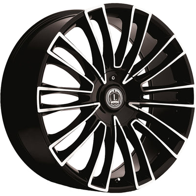 Luxxx Alloys LUX3 Black Machined Wheel
