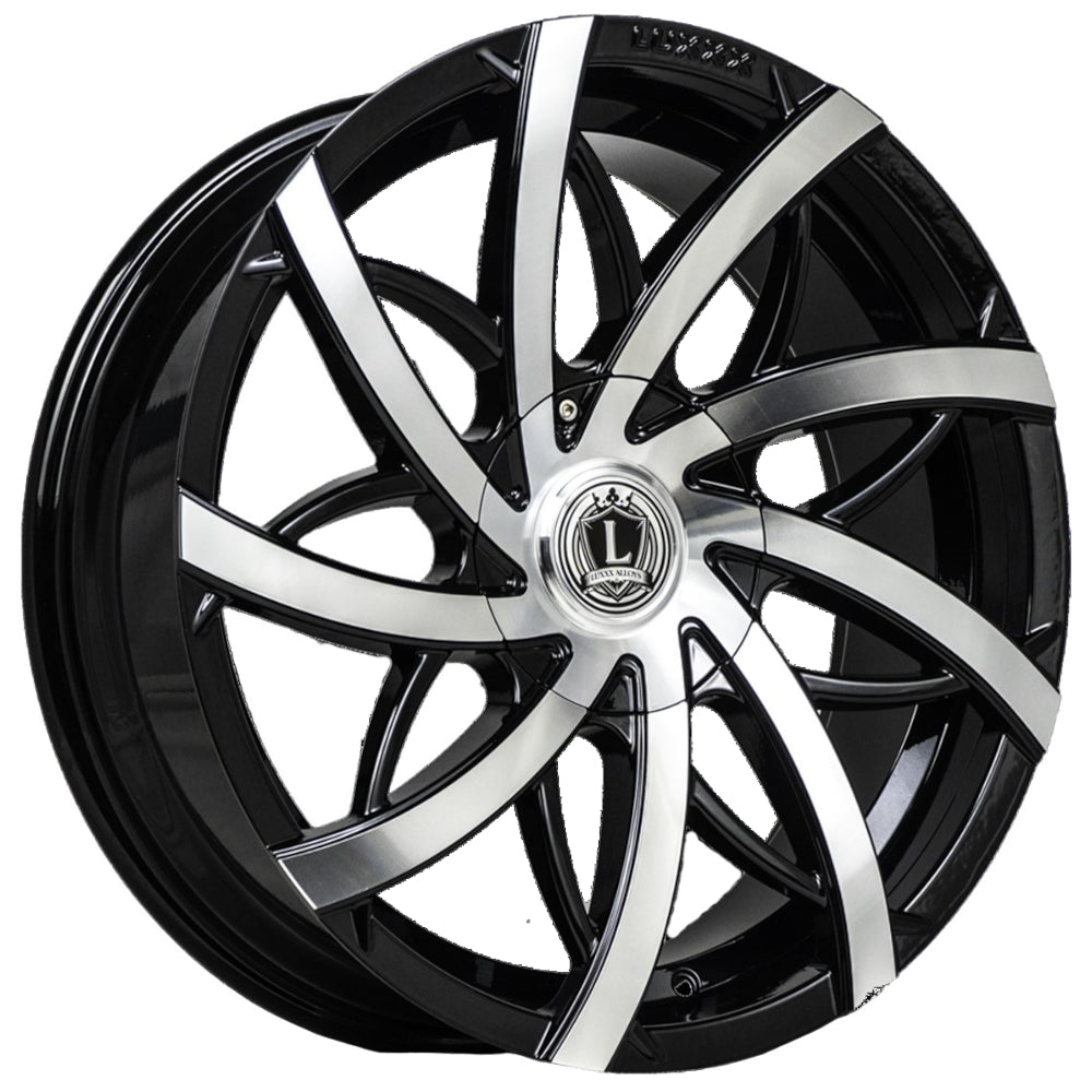 Luxxx Alloys LUX31 Black Machined Wheel