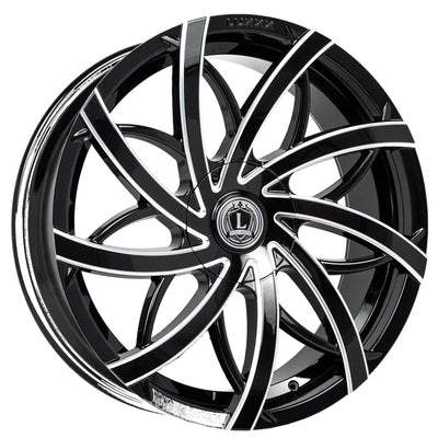 Luxxx Alloys LUX31 Black Milled Wheel