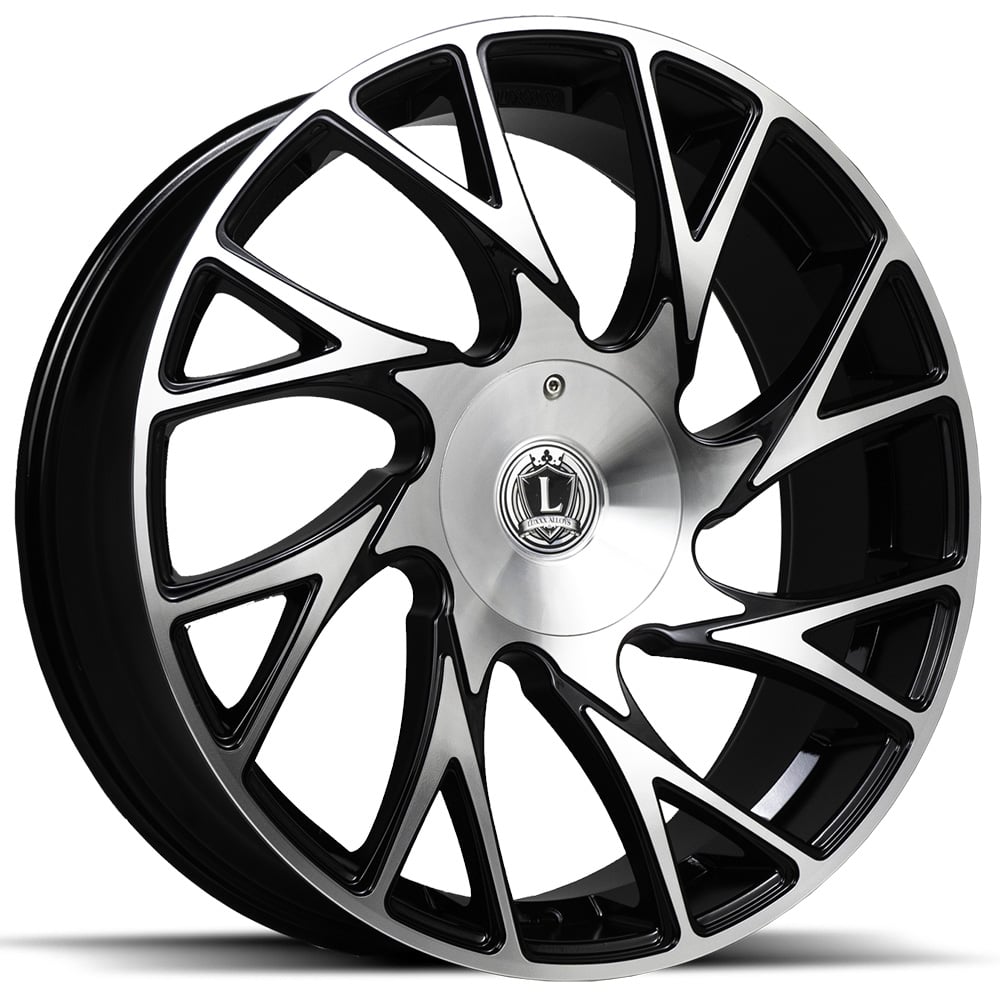 Luxxx Alloys LUX32 Black Machined Wheel