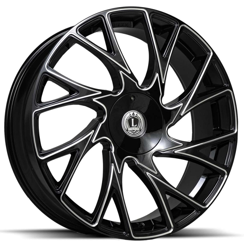 Luxxx Alloys LUX32 Black Milled Wheel
