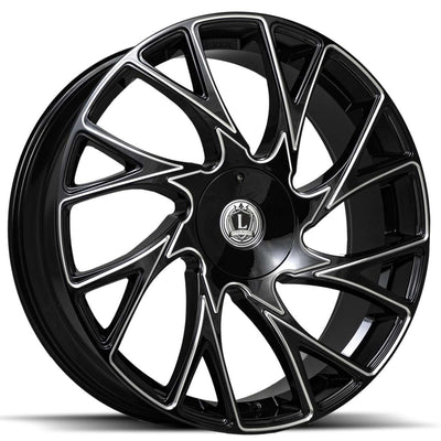Luxxx Alloys LUX32 Black Milled Wheel