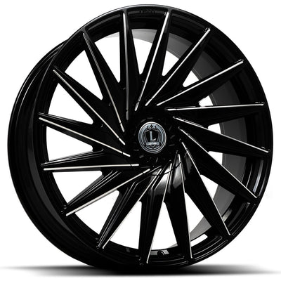 Luxxx Alloys LUX34 Black Milled Wheel