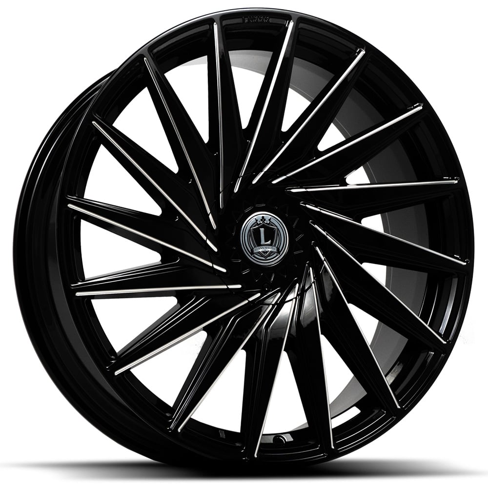 Luxxx Alloys LUX34 Black Milled Wheel