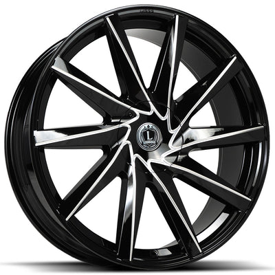 Luxxx Alloys LUX35 Black Milled Wheel