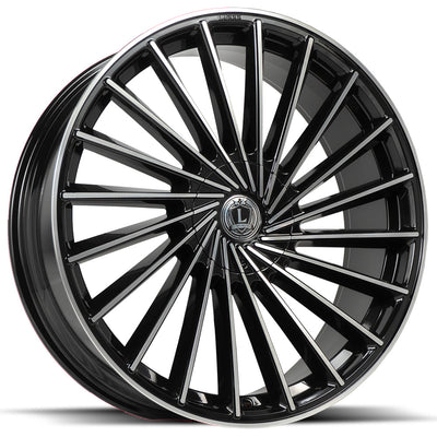 Luxxx Alloys LUX36 Black Machined Wheel