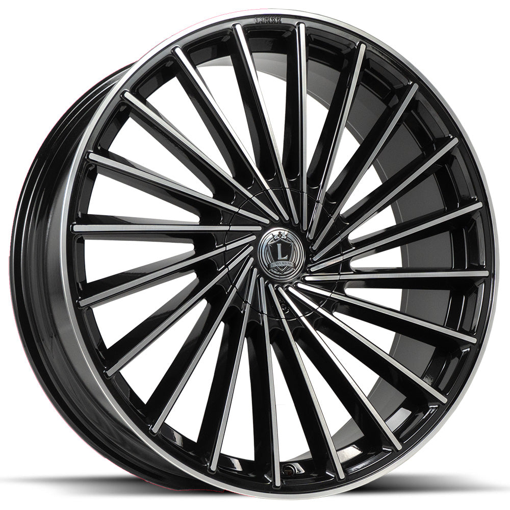 Luxxx Alloys LUX36 Black Machined Wheel