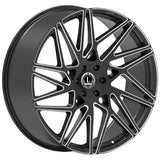 Luxxx Alloys LUX38 Black Milled Wheel