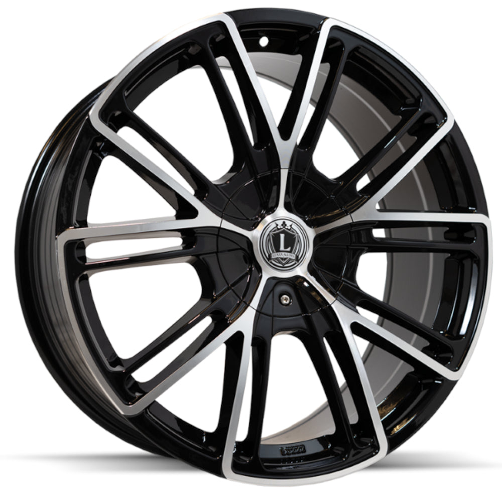 Luxxx Alloys LUX39 Black Machined Wheel