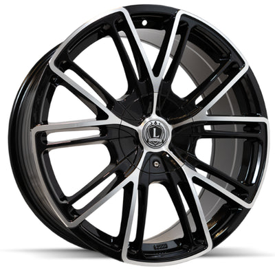 Luxxx Alloys LUX39 Black Machined Wheel