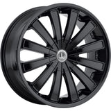 Luxxx Alloys LUX4 Gloss Black Wheel