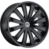 Luxxx Alloys LUX4 Gloss Black Wheel