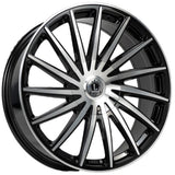 Luxxx Alloys LUX40V Black Machined Wheel
