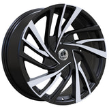 Luxxx Alloys LUX41 Black Machined Wheel