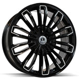 Luxxx Alloys LUX42 Black Milled Wheel