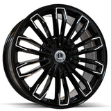 Luxxx Alloys LUX42 Black Milled Wheel