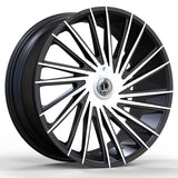 Luxxx Alloys LUX43 Black Machined Wheel