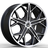 Luxxx Alloys LUX44 Black Machined Wheel