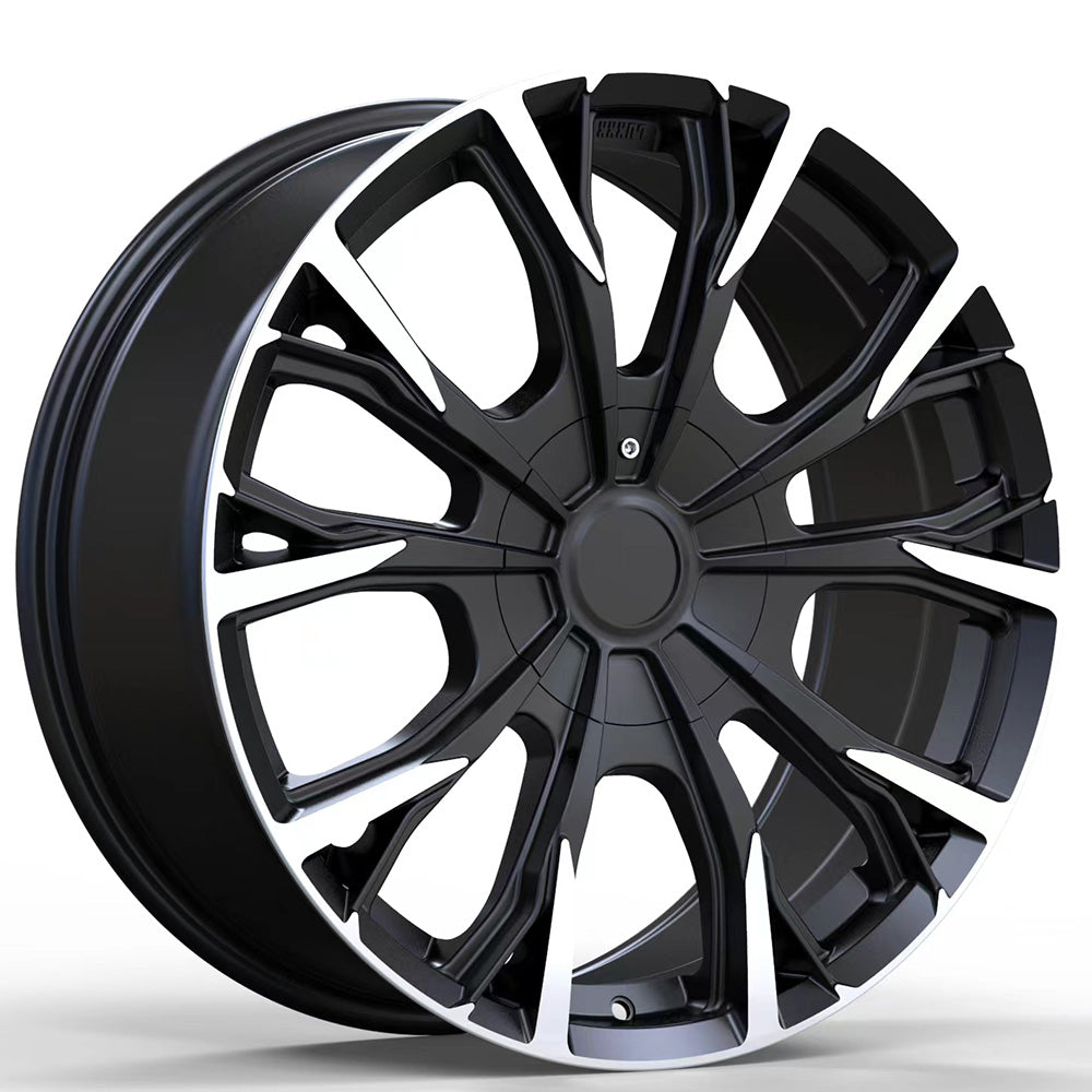 Luxxx Alloys LUX46 Black Machined Wheel