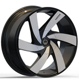 Luxxx Alloys LUX48 Black Machined Wheel