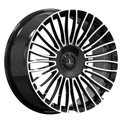 Luxxx Alloys LUX49 Black Machined Wheel