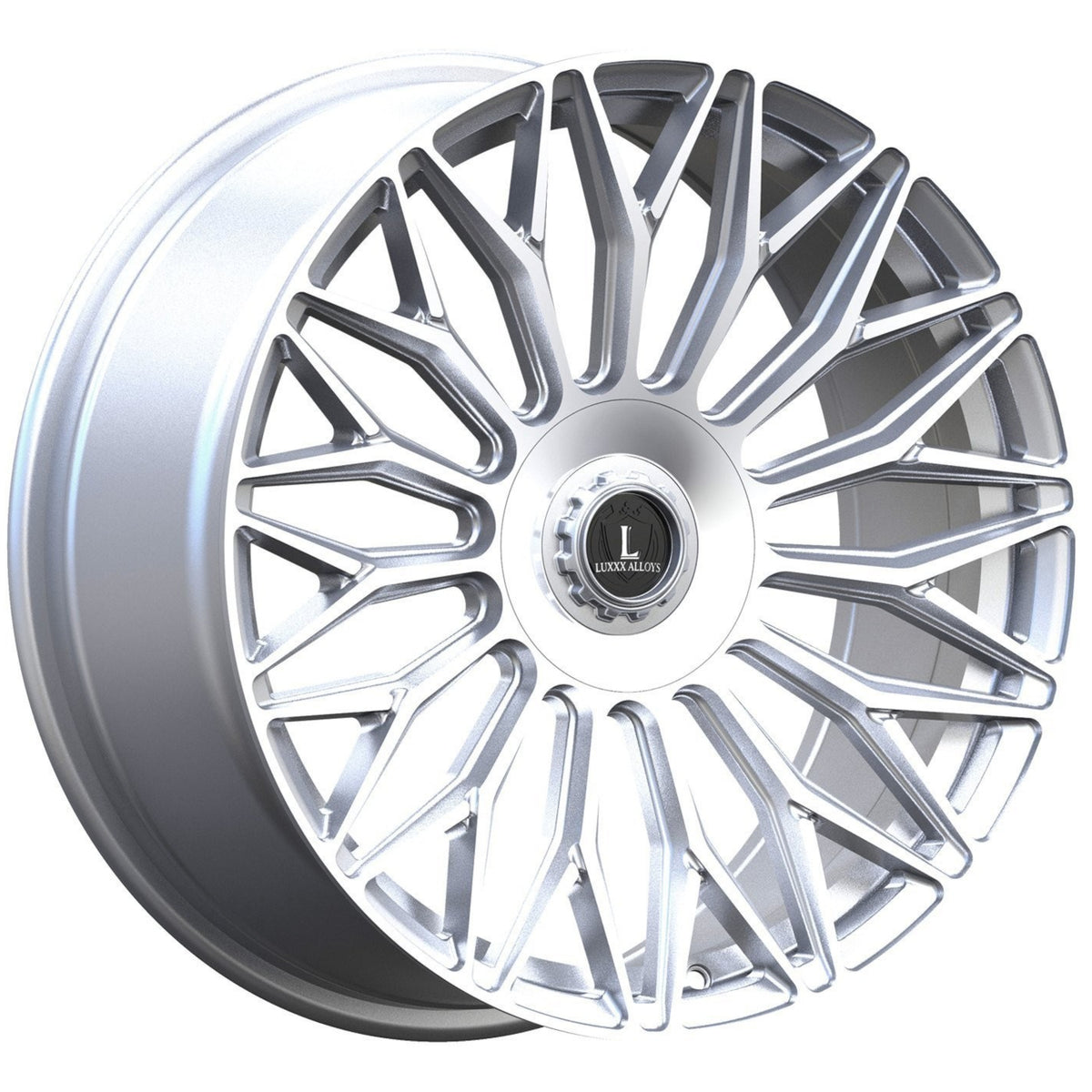 Luxxx Alloys LUX53 Silver Machined Wheel