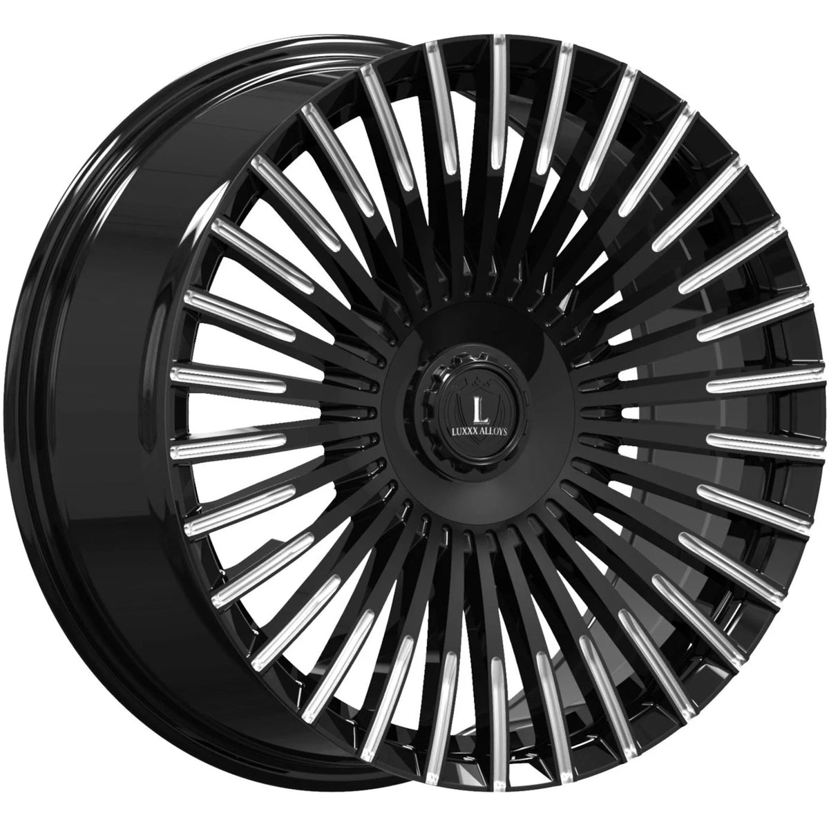 Luxxx Alloys LUX56 Black Milled Wheel