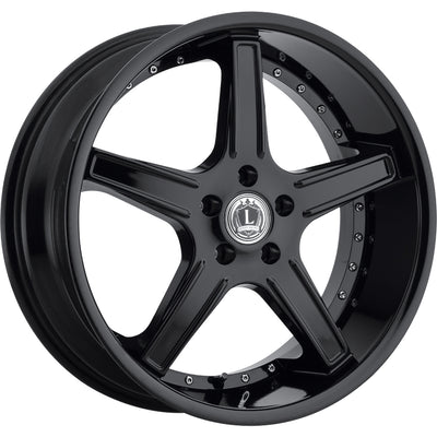 Luxxx Alloys LUX6 Gloss Black Wheel