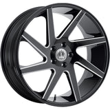 Luxxx Alloys LUX8 Black Milled Wheel