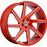 Luxxx Alloys LUX8 Red Milled Wheel