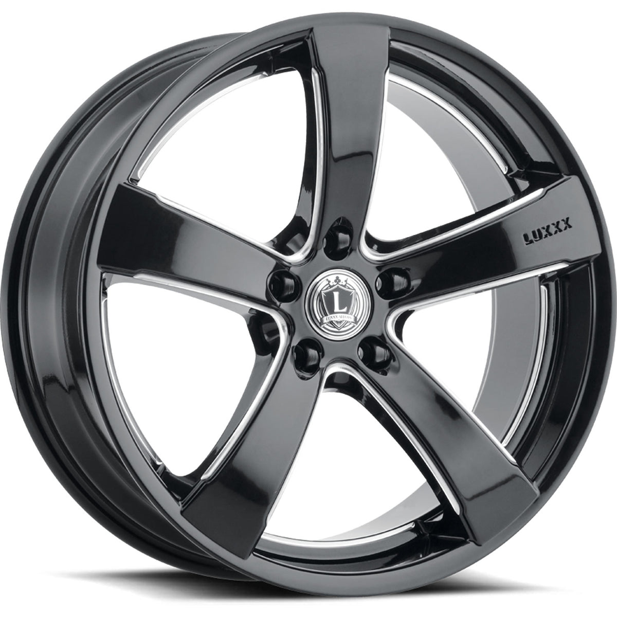 Luxxx Alloys LUXLE1 Black Milled Wheel