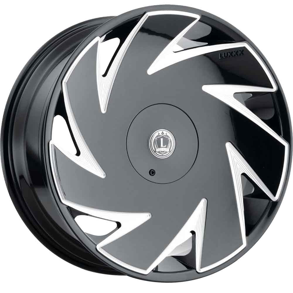 Luxxx Alloys LUXLE11 Black Milled Wheel