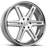 Luxxx Alloys LUXLE12 Silver Brushed Wheel