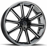 Luxxx Alloys LUXLE13 Black Milled Wheel
