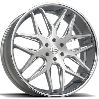 Luxxx Alloys LUXLE14 Silver Brushed Wheel
