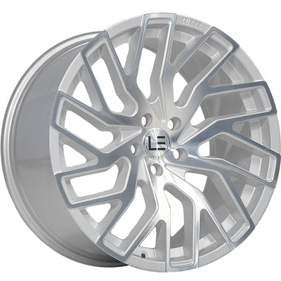 Luxxx Alloys LUXLE5 Silver Machined Wheel