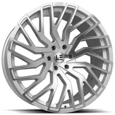 Luxxx Alloys LUXLE6 Silver Machined Wheel