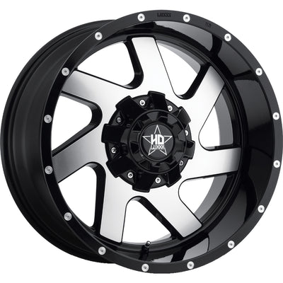 Luxxx HD LHD1 Black Machined Wheel