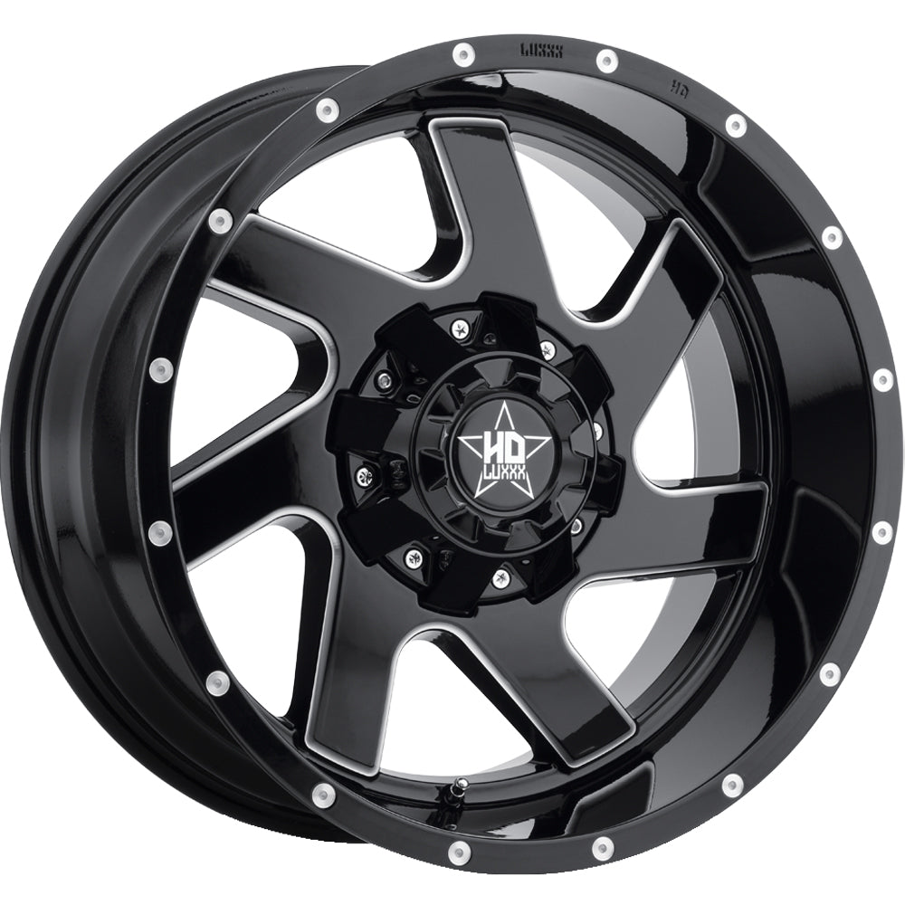 Luxxx HD LHD1 Black Milled Wheel
