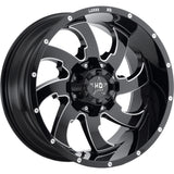 Luxxx HD LHD12 Black Milled Wheel