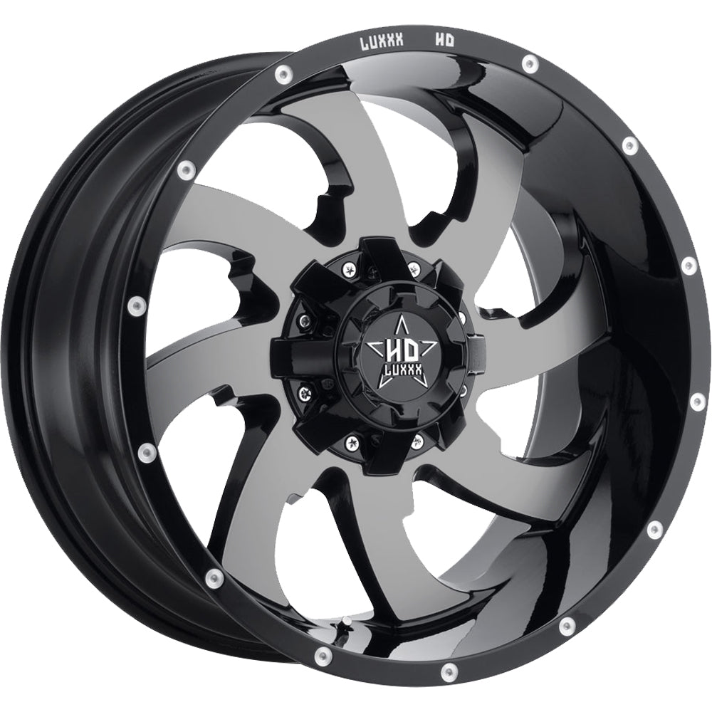 Luxxx HD LHD12 Black Machined Wheel
