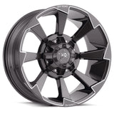 Luxxx HD LHD16 Gray Milled Wheel
