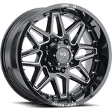 Luxxx HD LHD17 Black Milled Wheel