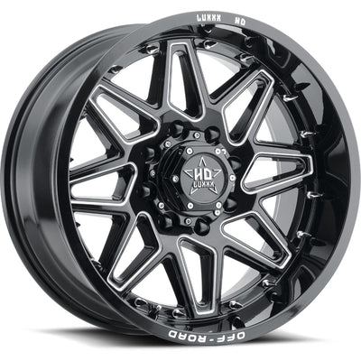Luxxx HD LHD17 Black Milled Wheel